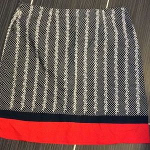 Talbots size 14 petite skirt red white and blue